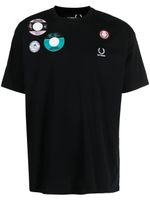 Raf Simons X Fred Perry t-shirt à détail de patch - Noir