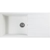 STRADOUR CUBE ingebouwde spoelbak, in SMC WHITE UNI - 17, 1 kom, maat 100 * 50 cm, handmatig afval