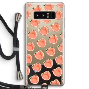 Just peachy: Samsung Galaxy Note 8 Transparant Hoesje met koord