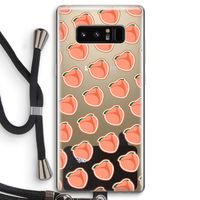 Just peachy: Samsung Galaxy Note 8 Transparant Hoesje met koord Just peachy: Samsung Galaxy Note 8 Transparant Hoesje met koord