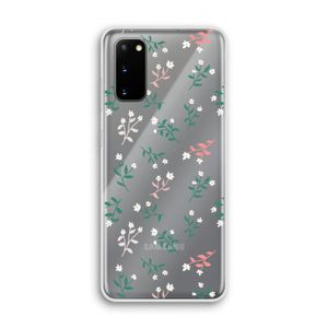 Small white flowers: Samsung Galaxy S20 Transparant Hoesje