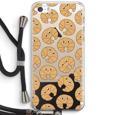 Croissant: iPhone 5 / 5S / SE Transparant Hoesje met koord