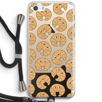 Croissant: iPhone 5 / 5S / SE Transparant Hoesje met koord