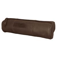 Chesterfield Leren Pen Etui Donker Bruin