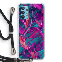 Pink Clouds: Samsung Galaxy A32 4G Transparant Hoesje met koord