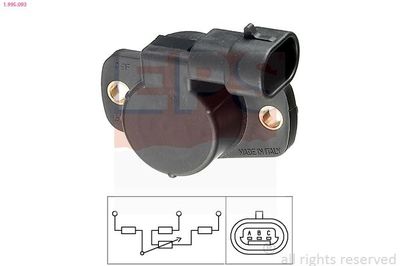 Sensor, smoorkleppenverstelling 1995093