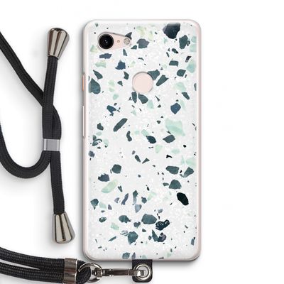 Terrazzo N°2: Pixel 3 Transparant Hoesje met koord