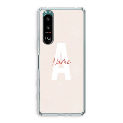 Strawberry Milkshake: Sony Xperia 5 III Transparant Hoesje