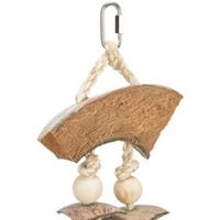 Trixie natuurspeelgoed kokosnoot/schelpen (35 CM) - thumbnail