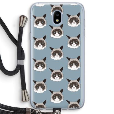 It's a Purrr Case: Samsung Galaxy J5 (2017) Transparant Hoesje met koord