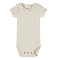LIL' ATELIER BABY romper met ajour dessin Safran creme - thumbnail