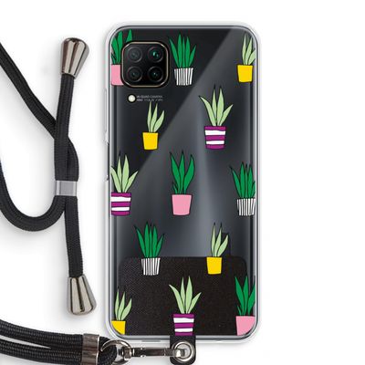 Sanseveria: Huawei P40 Lite Transparant Hoesje met koord