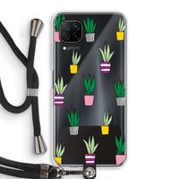 Sanseveria: Huawei P40 Lite Transparant Hoesje met koord