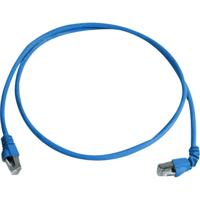 Telegärtner 100008017 RJ45 Netwerkkabel, patchkabel CAT 6A S/FTP 1.00 m Blauw Vlambestendig, Halogeenvrij 1 stuk(s)