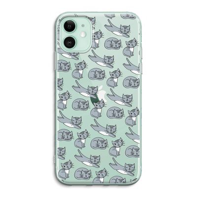Poezen: iPhone 11 Transparant Hoesje
