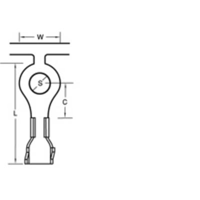 Molex 19085-0004 Ringkabelschoen 1 stuk(s) Tape on Full reel