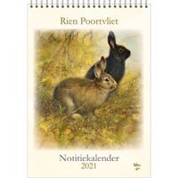 Rien Poortvliet Maandnotitiekalender 2021 Konijnen - thumbnail