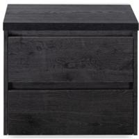 Dante Badmeubelset 60 cm - Black Oak - Wastafelbovenblad