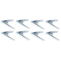 8x Zeilklem/zeilclip van metaal 10 cm