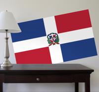 Muursticker vlag Dominicaanse Republiek Muursticker vlag Dominicaanse Republiek