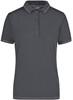 James & Nicholson JN568 Ladies´ Elastic Polo - Graphite-(Solid)/White - M