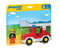 Playmobil 1.2.3. Brandweerwagen met Ladder 6967