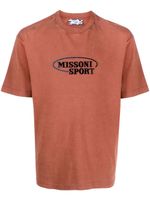 Missoni t-shirt en coton à logo brodé - Marron - thumbnail