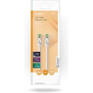 CAT7-Kabel | PiMF | RJ45 Male | RJ45 Male | 1.00 m | Rond | LSZH | Wit | Doos