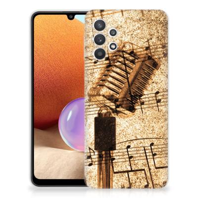 Samsung Galaxy A32 4G | A32 5G Enterprise Editie | Siliconen hoesje | met foto Bladmuziek