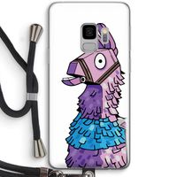Lama: Samsung Galaxy S9 Transparant Hoesje met koord