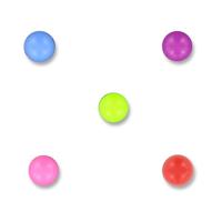 Balletje set 1.6 x 6 mm acryl - 5 stuks