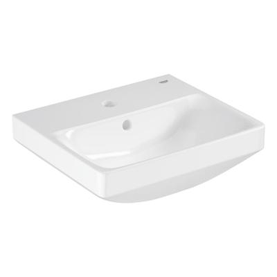 Grohe Euro Ceramic Wastafel - vrijhangend - 45x39cm - met kraangat - met overloop - exclusief wandbevestiging - alpine wit 102435sh00