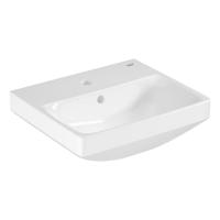Grohe Euro Ceramic Wastafel - vrijhangend - 45x39cm - met kraangat - met overloop - exclusief wandbevestiging - alpine wit 102435sh00