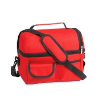 Koeltas rood met schouderriem 25 x 24 x 15 cm