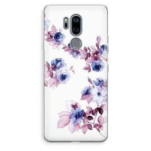 Waterverf bloemen: LG G7 Thinq Transparant Hoesje