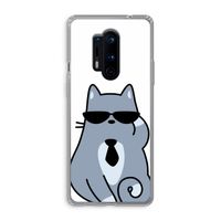 Cool cat: OnePlus 8 Pro Transparant Hoesje