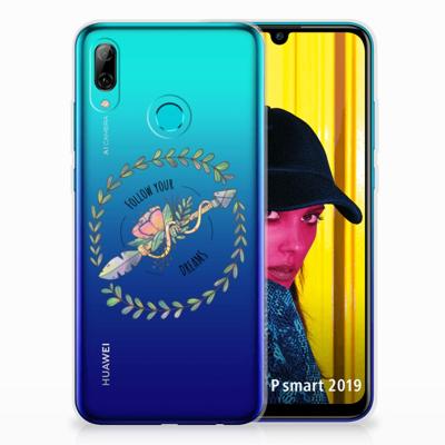 Huawei P Smart 2019 Telefoonhoesje met Naam Boho Dreams Huawei P Smart 2019 Telefoonhoesje met Naam Boho Dreams