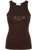 Blumarine débardeur en maille à design nervurée - Marron - thumbnail