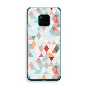 Gekleurde driehoekjes pastel: Huawei Mate 20 Pro Transparant Hoesje