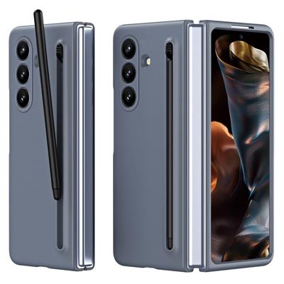 Lunso Samsung Galaxy Z Fold 7 backcover hoes met Stylus & screenprotector - Antraciet