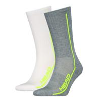 HEAD Sportsokken Performance 2-pack Grey Melange / Wit-39/42
