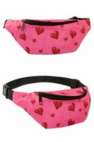 Heuptasje roze met hartjes