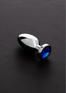 Jeweled Butt Plug BLUE - Small