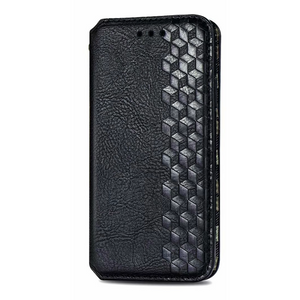 Samsung Galaxy S24 Ultra hoesje - Bookcase - Pasjeshouder - Portemonnee - Diamantpatroon - Kunstleer - Zwart