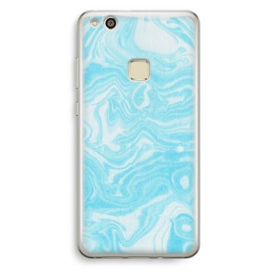 Waterverf blauw: Huawei Ascend P10 Lite Transparant Hoesje