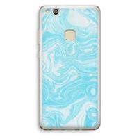 Waterverf blauw: Huawei Ascend P10 Lite Transparant Hoesje