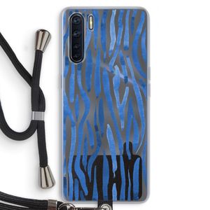 Blauwe nerven: Oppo A91 Transparant Hoesje met koord