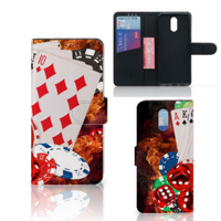 Nokia 2.3 Wallet Case met Pasjes Casino