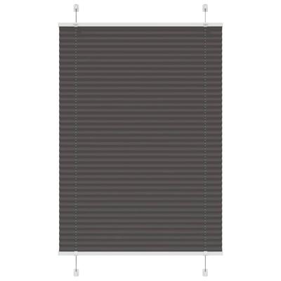 Pliss rolgordijn 85x100 cm stofbreedte 84,4 cm polyester zwart