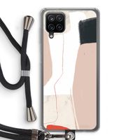 Lava: Samsung Galaxy A12 Transparant Hoesje met koord